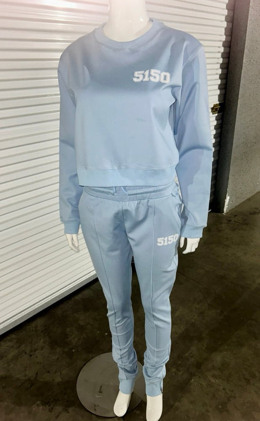 5150 BabyBlue 2pc Spring jogger