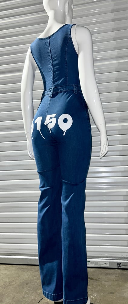 5150 Denim Tank Zip Jumpsuit